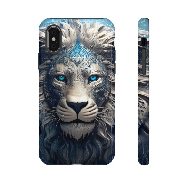 Blue Lion Art iPhone | Google Pixel - Cell Phone Tough Cases - Image 5