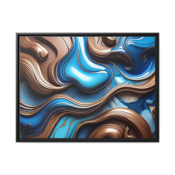 Abstract Wood Matte Canvas, Black Frame - Image 25