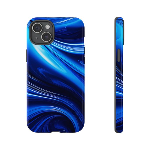 Royal Blue Wave iPhone | Samsung | Samsung Galaxy | Google Pixel - Cell Phone Tough Cases - Image 167