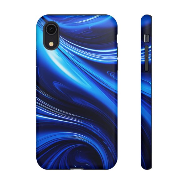 Royal Blue Wave iPhone | Samsung | Samsung Galaxy | Google Pixel - Cell Phone Tough Cases - Image 8