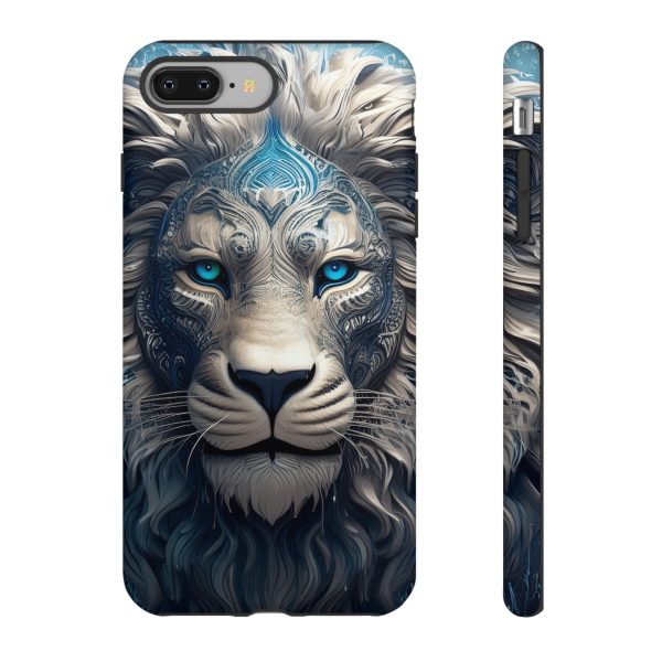 Blue Lion Art iPhone | Google Pixel - Cell Phone Tough Cases - Image 4