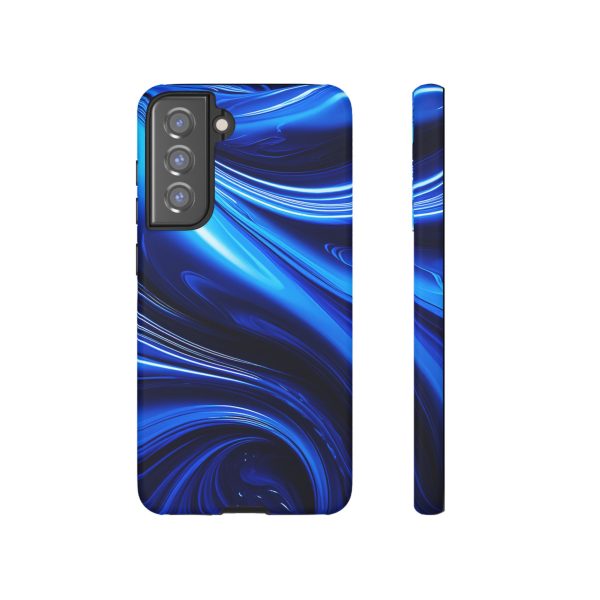 Royal Blue Wave iPhone | Samsung | Samsung Galaxy | Google Pixel - Cell Phone Tough Cases - Image 75