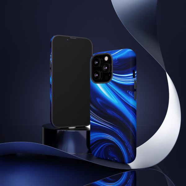 Royal Blue Wave iPhone | Samsung | Samsung Galaxy | Google Pixel - Cell Phone Tough Cases - Image 44