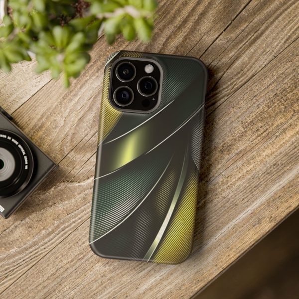 Green and Yellow Carbon Custom Magnetic Tough Case for iPhone - Dual Layer Protection with MagSafe® Compatibility - Matte or Glossy Finish - Image 120