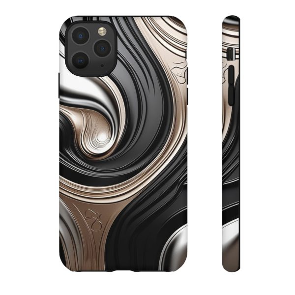 Black and Gold iPhone | Samsung | Samsung Galaxy | Google Pixel - Cell Phone Tough Cases - Image 24