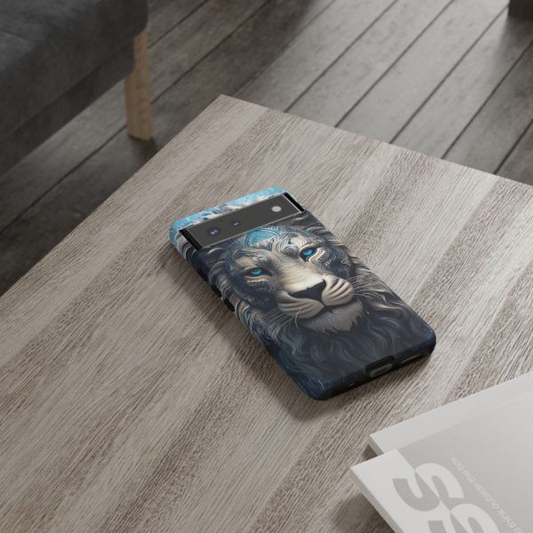 Blue Lion Art iPhone | Google Pixel - Cell Phone Tough Cases - Image 43