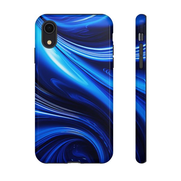 Royal Blue Wave iPhone | Samsung | Samsung Galaxy | Google Pixel - Cell Phone Tough Cases - Image 7