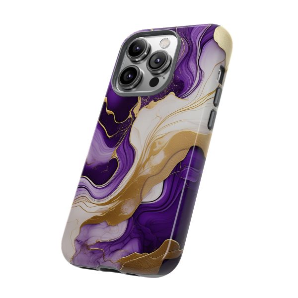 Purple and Gold 2 iPhone | Samsung | Samsung Galaxy | Google Pixel - Cell Phone Tough Cases - Image 98