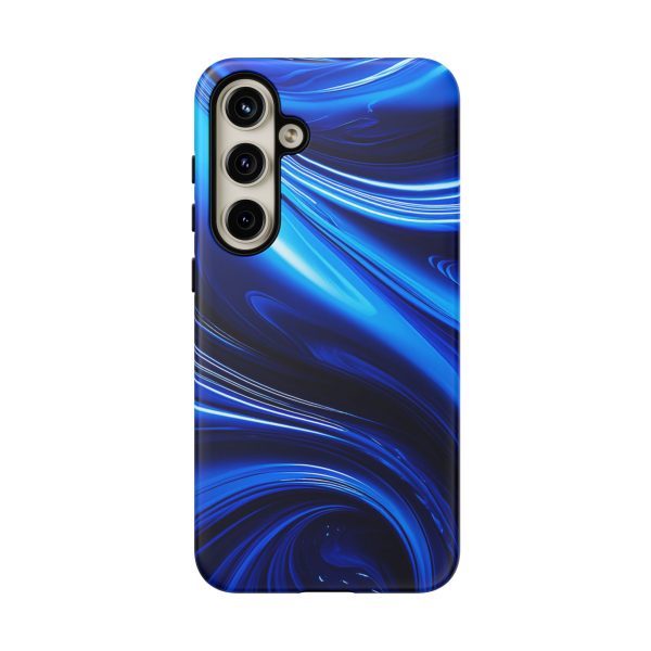 Royal Blue Wave iPhone | Samsung | Samsung Galaxy | Google Pixel - Cell Phone Tough Cases - Image 200