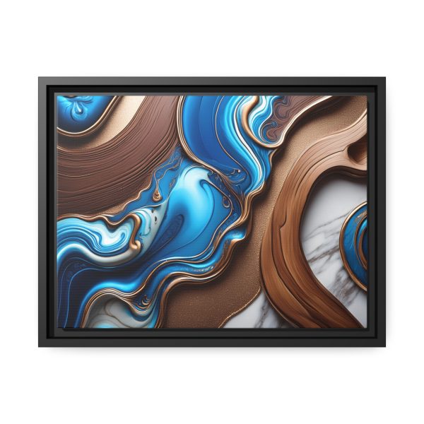 Abstract Wood 3 Matte Canvas, Black Frame - Image 9