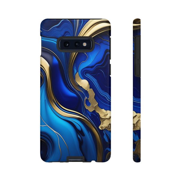 Royal Blue and Gold iPhone | Samsung | Samsung Galaxy | Google Pixel - Cell Phone Tough Cases - Image 13