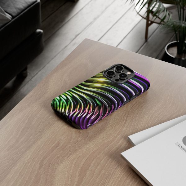 Green and Purple 2 iPhone | Samsung | Samsung Galaxy | Google Pixel - Cell Phone Tough Cases - Image 100