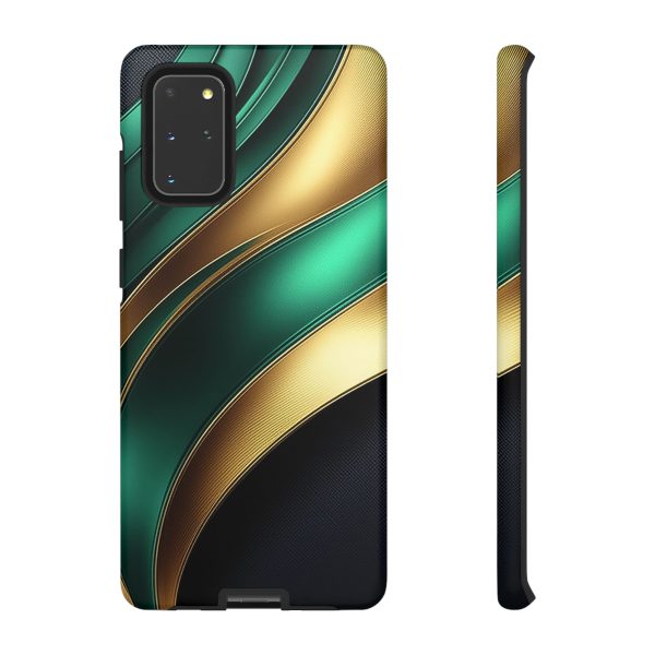 Green and Gold iPhone | Samsung | Samsung Galaxy | Google Pixel - Cell Phone Tough Cases - Image 30