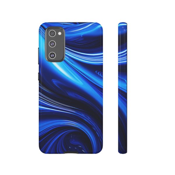 Royal Blue Wave iPhone | Samsung | Samsung Galaxy | Google Pixel - Cell Phone Tough Cases - Image 69