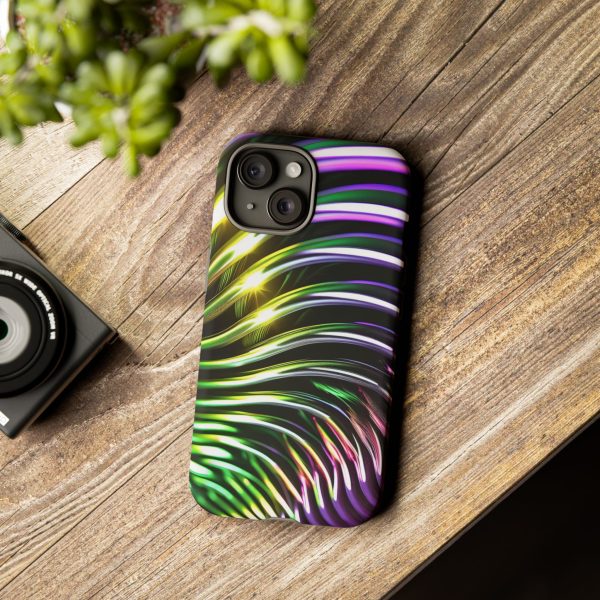 Green and Purple 2 iPhone | Samsung | Samsung Galaxy | Google Pixel - Cell Phone Tough Cases - Image 166