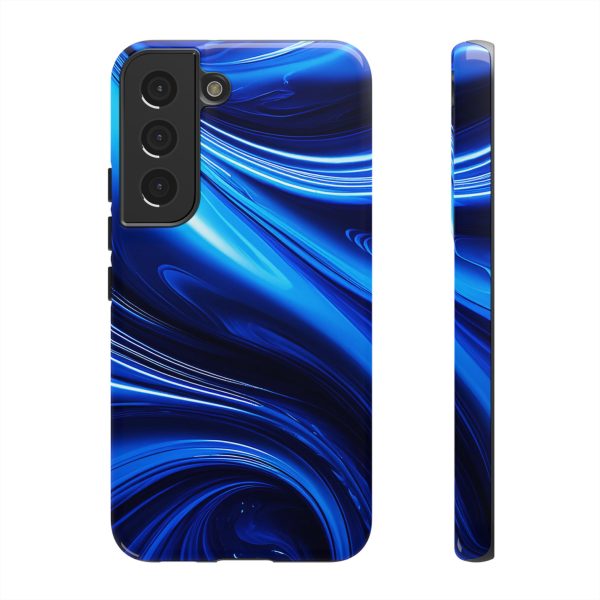 Royal Blue Wave iPhone | Samsung | Samsung Galaxy | Google Pixel - Cell Phone Tough Cases - Image 77