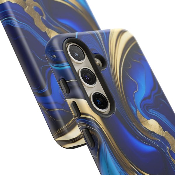 Royal Blue and Gold iPhone | Samsung | Samsung Galaxy | Google Pixel - Cell Phone Tough Cases - Image 191