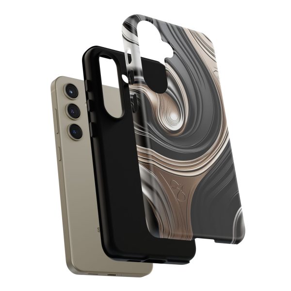 Black and Gold iPhone | Samsung | Samsung Galaxy | Google Pixel - Cell Phone Tough Cases - Image 193