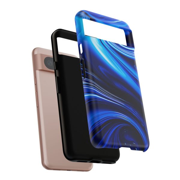 Royal Blue Wave iPhone | Samsung | Samsung Galaxy | Google Pixel - Cell Phone Tough Cases - Image 233