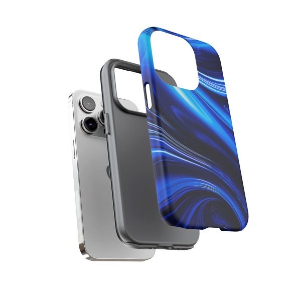 Royal Blue Wave iPhone | Samsung | Samsung Galaxy | Google Pixel - Cell Phone Tough Cases - Image 103