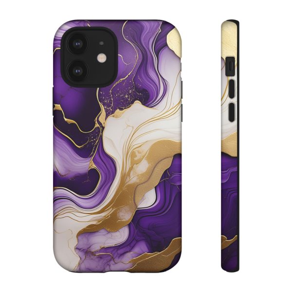 Purple and Gold 2 iPhone | Samsung | Samsung Galaxy | Google Pixel - Cell Phone Tough Cases - Image 32