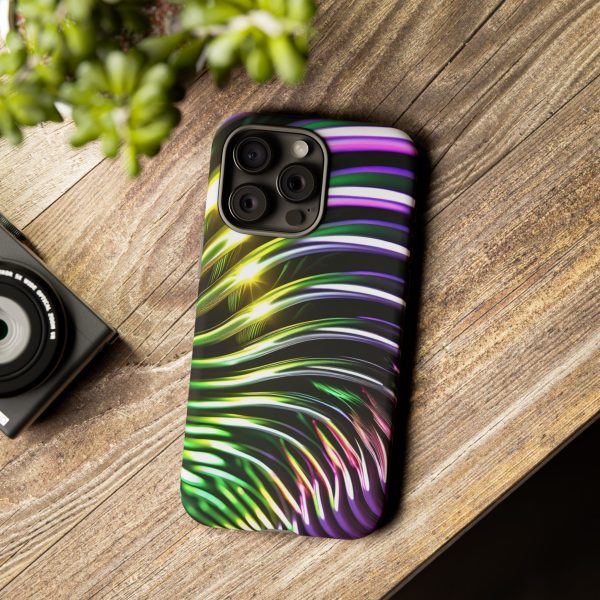 Green and Purple 2 iPhone | Samsung | Samsung Galaxy | Google Pixel - Cell Phone Tough Cases - Image 184