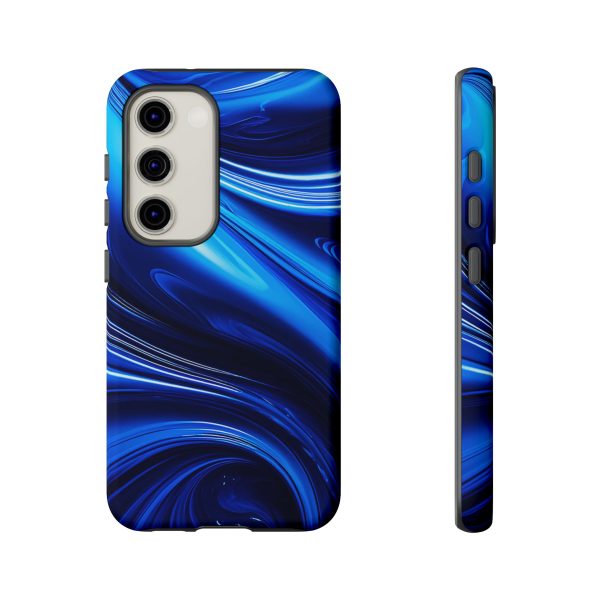 Royal Blue Wave iPhone | Samsung | Samsung Galaxy | Google Pixel - Cell Phone Tough Cases - Image 125