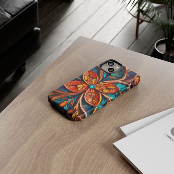 Wood Grain Flower iPhone | Samsung | Samsung Galaxy | Google Pixel - Cell Phone Tough Cases - Image 96