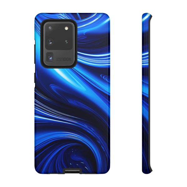 Royal Blue Wave iPhone | Samsung | Samsung Galaxy | Google Pixel - Cell Phone Tough Cases - Image 27