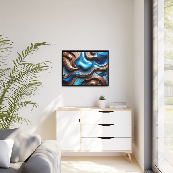 Abstract Wood Matte Canvas, Black Frame - Image 27