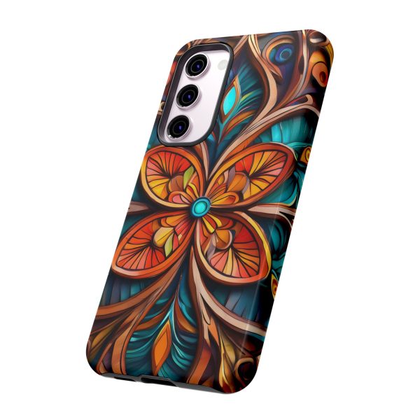 Wood Grain Flower iPhone | Samsung | Samsung Galaxy | Google Pixel - Cell Phone Tough Cases - Image 130