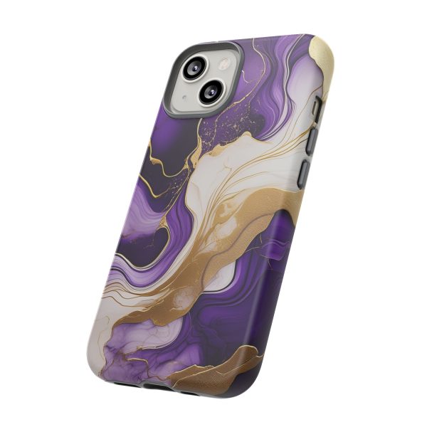 Purple and Gold 2 iPhone | Samsung | Samsung Galaxy | Google Pixel - Cell Phone Tough Cases - Image 94