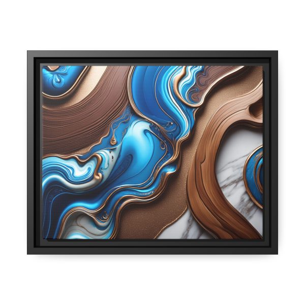 Abstract Wood 3 Matte Canvas, Black Frame - Image 5