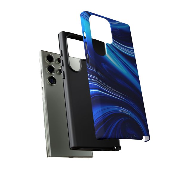 Royal Blue Wave iPhone | Samsung | Samsung Galaxy | Google Pixel - Cell Phone Tough Cases - Image 139