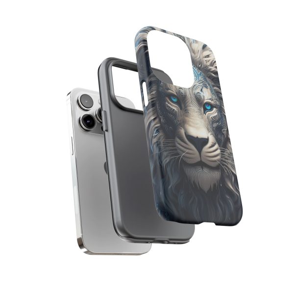 Blue Lion Art iPhone | Google Pixel - Cell Phone Tough Cases - Image 60