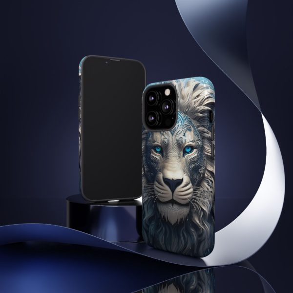 Blue Lion Art iPhone | Google Pixel - Cell Phone Tough Cases - Image 29