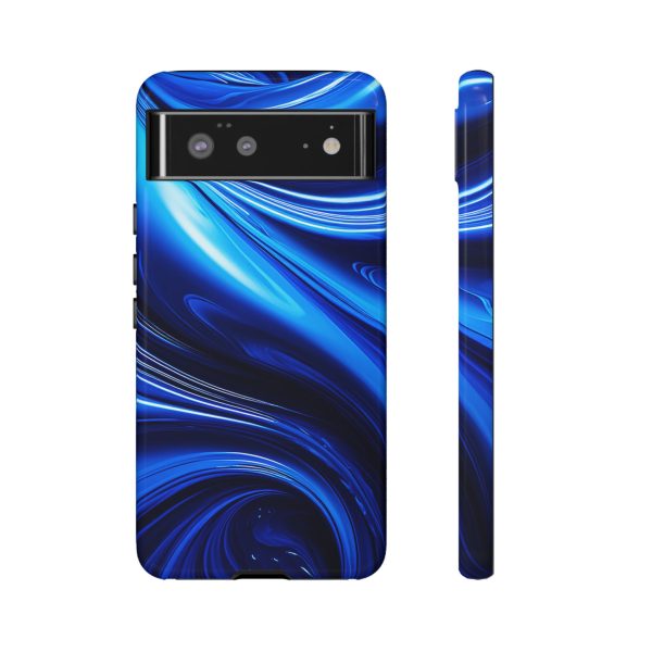 Royal Blue Wave iPhone | Samsung | Samsung Galaxy | Google Pixel - Cell Phone Tough Cases - Image 65