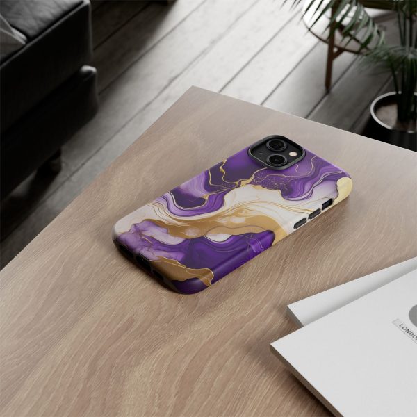 Purple and Gold 2 iPhone | Samsung | Samsung Galaxy | Google Pixel - Cell Phone Tough Cases - Image 112