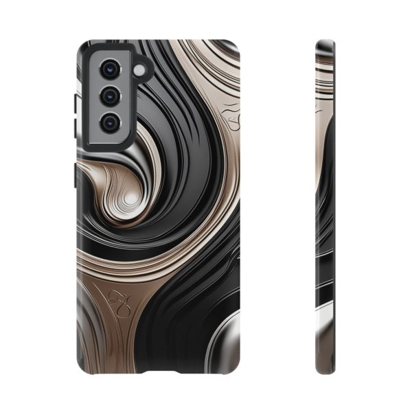 Black and Gold iPhone | Samsung | Samsung Galaxy | Google Pixel - Cell Phone Tough Cases - Image 49