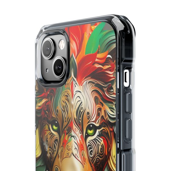 Lion 8 iPhone Magnetic Clear Impact Cases - Image 40