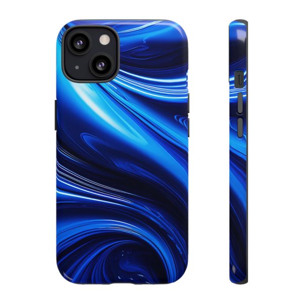 Royal Blue Wave iPhone | Samsung | Samsung Galaxy | Google Pixel - Cell Phone Tough Cases - Image 37