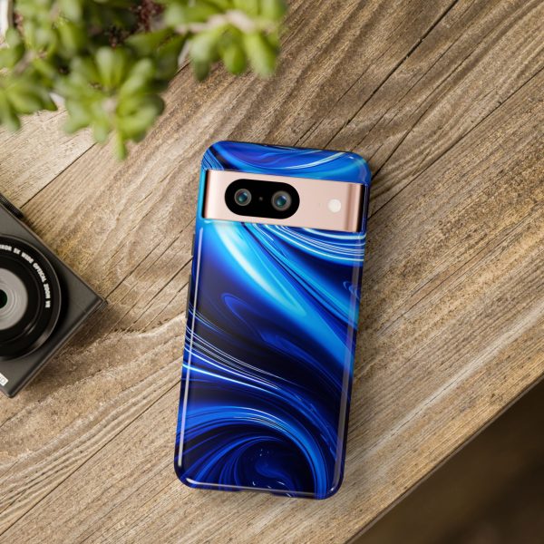 Royal Blue Wave iPhone | Samsung | Samsung Galaxy | Google Pixel - Cell Phone Tough Cases - Image 229