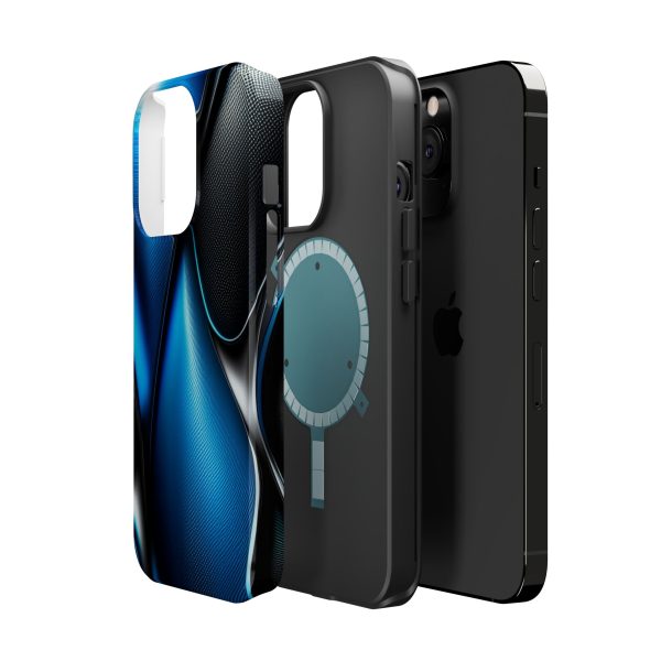 Blue Carbon Custom Magnetic Tough Case for iPhone - Dual Layer Protection with MagSafe® Compatibility - Matte or Glossy Finish - Image 62