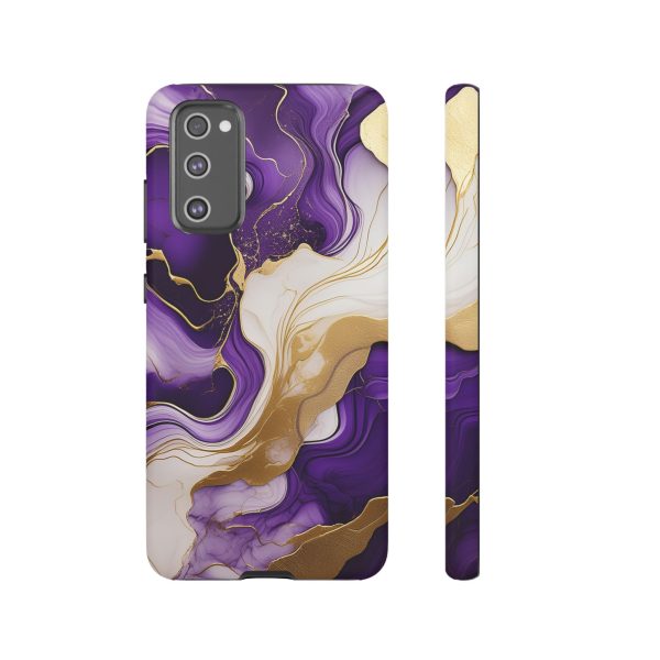 Purple and Gold 2 iPhone | Samsung | Samsung Galaxy | Google Pixel - Cell Phone Tough Cases - Image 71