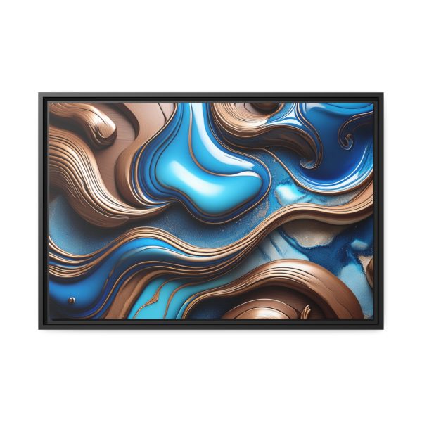 Abstract Wood Matte Canvas, Black Frame - Image 21