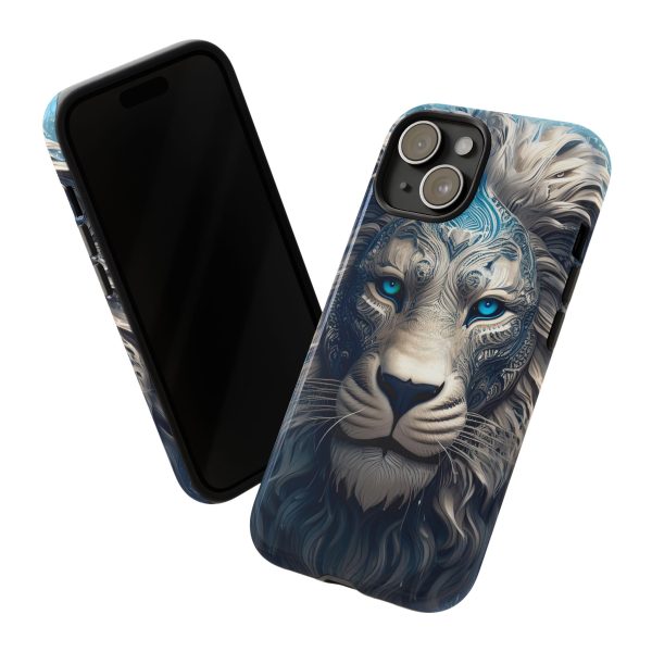 Blue Lion Art iPhone | Google Pixel - Cell Phone Tough Cases - Image 95