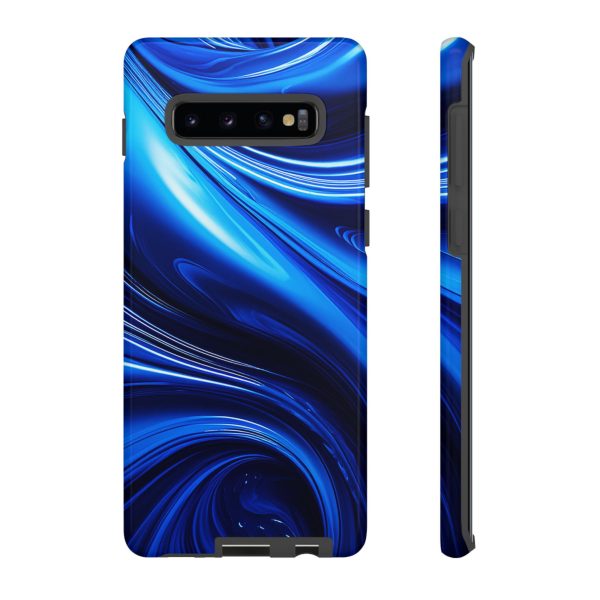 Royal Blue Wave iPhone | Samsung | Samsung Galaxy | Google Pixel - Cell Phone Tough Cases - Image 15