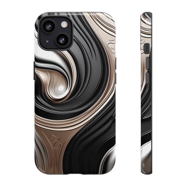 Black and Gold iPhone | Samsung | Samsung Galaxy | Google Pixel - Cell Phone Tough Cases - Image 37