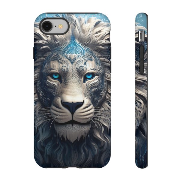 Blue Lion Art iPhone | Google Pixel - Cell Phone Tough Cases - Image 2