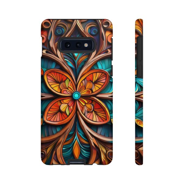 Wood Grain Flower iPhone | Samsung | Samsung Galaxy | Google Pixel - Cell Phone Tough Cases - Image 14